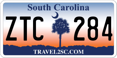 SC license plate ZTC284