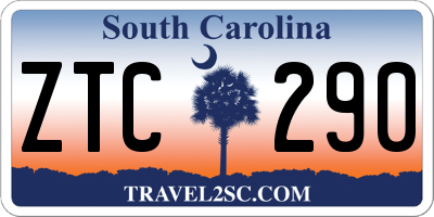 SC license plate ZTC290
