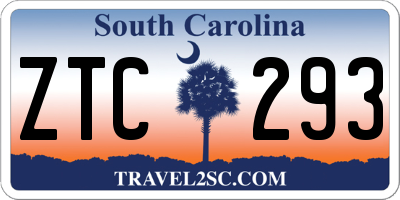 SC license plate ZTC293