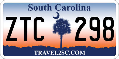 SC license plate ZTC298