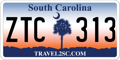 SC license plate ZTC313