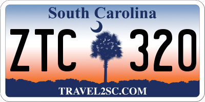 SC license plate ZTC320