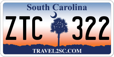 SC license plate ZTC322