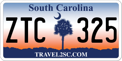 SC license plate ZTC325