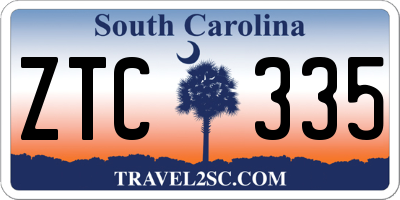 SC license plate ZTC335