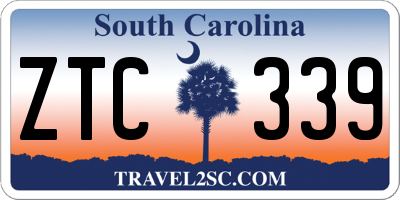 SC license plate ZTC339