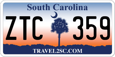 SC license plate ZTC359