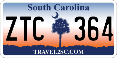 SC license plate ZTC364