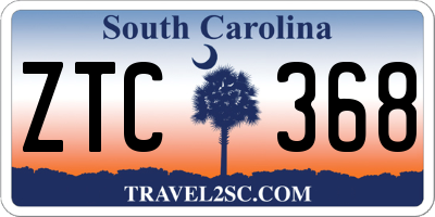 SC license plate ZTC368