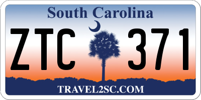 SC license plate ZTC371