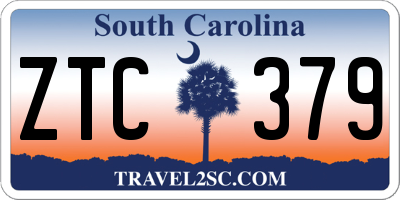 SC license plate ZTC379