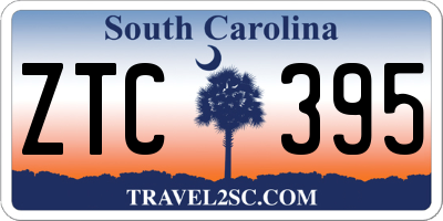 SC license plate ZTC395