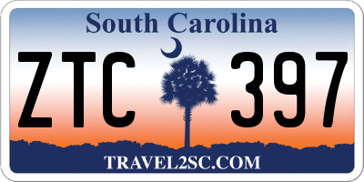 SC license plate ZTC397