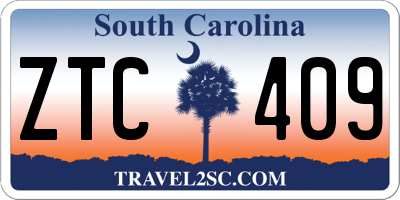 SC license plate ZTC409
