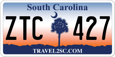 SC license plate ZTC427