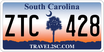 SC license plate ZTC428