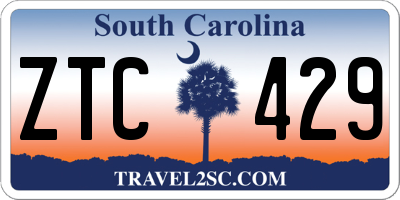 SC license plate ZTC429