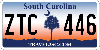 SC license plate ZTC446