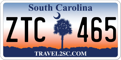 SC license plate ZTC465