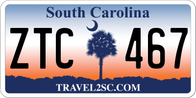 SC license plate ZTC467
