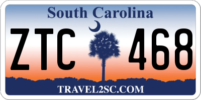 SC license plate ZTC468