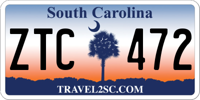 SC license plate ZTC472