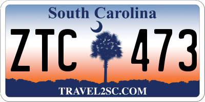 SC license plate ZTC473