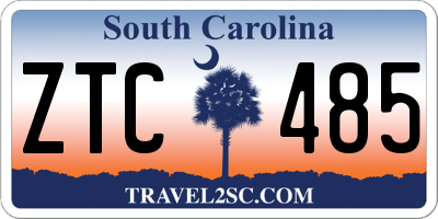 SC license plate ZTC485