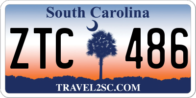 SC license plate ZTC486