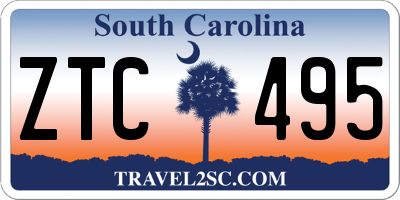 SC license plate ZTC495