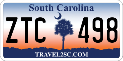SC license plate ZTC498
