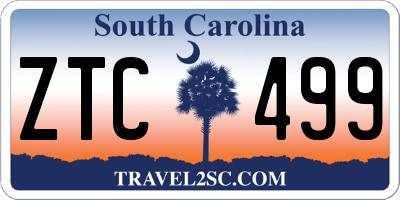SC license plate ZTC499