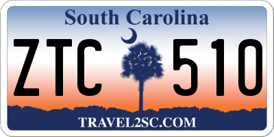 SC license plate ZTC510