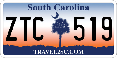 SC license plate ZTC519