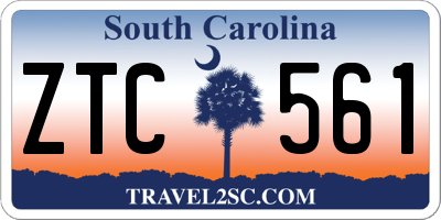 SC license plate ZTC561
