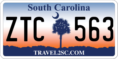 SC license plate ZTC563