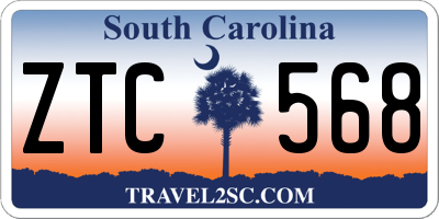 SC license plate ZTC568