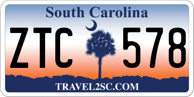 SC license plate ZTC578