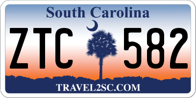SC license plate ZTC582