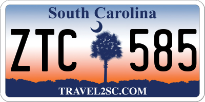 SC license plate ZTC585
