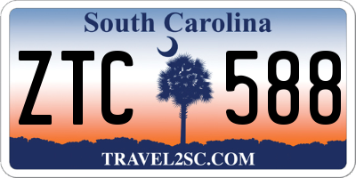 SC license plate ZTC588