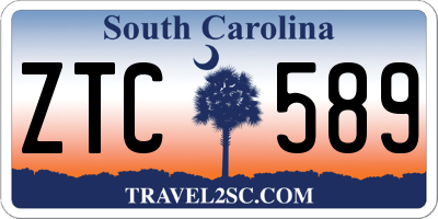 SC license plate ZTC589
