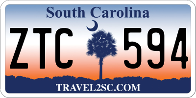 SC license plate ZTC594