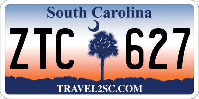 SC license plate ZTC627