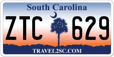 SC license plate ZTC629