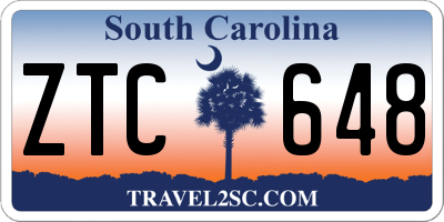 SC license plate ZTC648