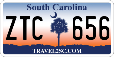 SC license plate ZTC656