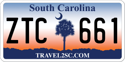 SC license plate ZTC661