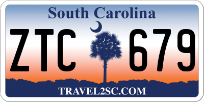 SC license plate ZTC679