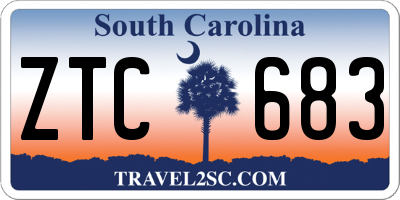 SC license plate ZTC683